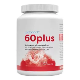 LACTOBACT 60plus enterično obložene kapsule, 180 kapsul