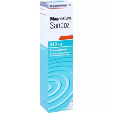 MAGNESIUM SANDOZ 243 mg šumeče tablete, 20 kosov