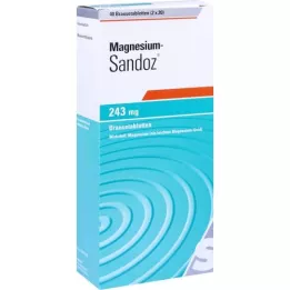 MAGNESIUM SANDOZ 243 mg šumeče tablete, 40 kosov