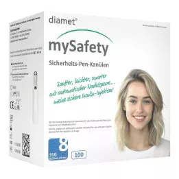 DIAMET mySafety-Pen Kan.31 G 0,25x8 mm, 100 kosov