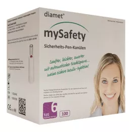 DIAMET mySafety-Pen Kan.31 G 0,25x6 mm, 100 kosov