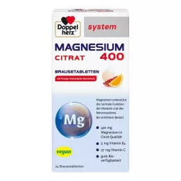 DOPPELHERZ Magnezijev 400 citrat sistem šumečih tablet, 24 kosov