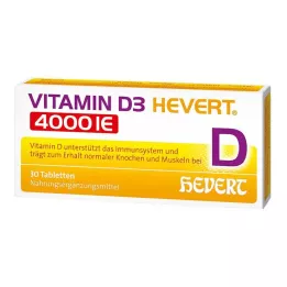 VITAMIN D3 HEVERT 4.000 I.U. tablet, 30 kosov