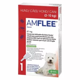 AMFLEE 67 mg raztopina spot-on za male pse 2-10 kg, 3 kosi