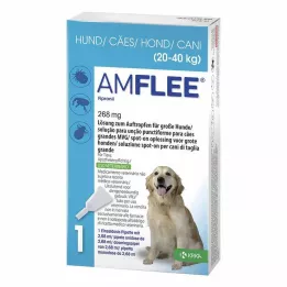 AMFLEE 268 mg raztopina spot-on za velike pse 20-40 kg, 3 kosi
