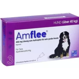 AMFLEE 402 mg raztopina spot-on za zelo velike pse 40-60 kg, 3 kosi