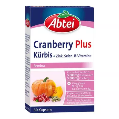 Kapsule Abbey Pumpkin Plus Cranberry, 30 kos Kapsule Abbey Pumpkin Plus Cranberry, 30 kos