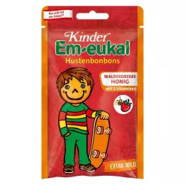 EM-EUKAL Otroški bonboni divja jagoda-med zh., 75 g
