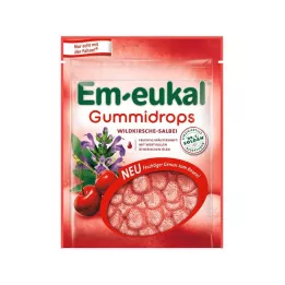 EM-EUKAL Gumi kapljice divja češnja-žajbelj s sladkorjem, 90 g