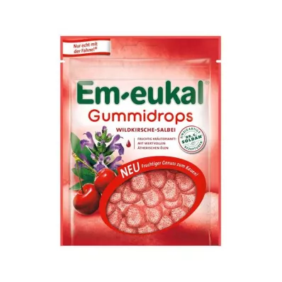Em-eukal gumi kapljice žajbelj divje češnje, ki vsebujejo sladkor, 90 g Em-eukal gumi kapljice žajbelj divje češnje, ki vsebujejo sladkor, 90 g