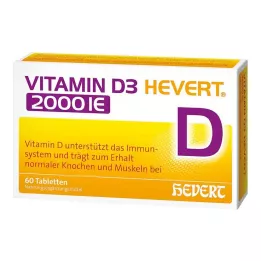 VITAMIN D3 HEVERT 2.000 I.U. tablet, 60 kosov