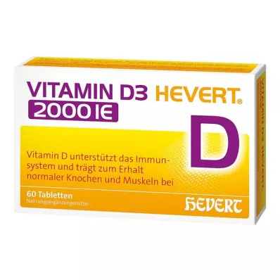 Vitamin D3 Hevert 2.000 IE tablete, 60 kom Vitamin D3 Hevert 2.000 IE tablete, 60 kom