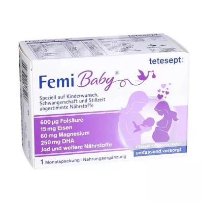 TETESEPT Femi Baby filmsko obložene tablete + mehke kapsule, 2X30 kosov