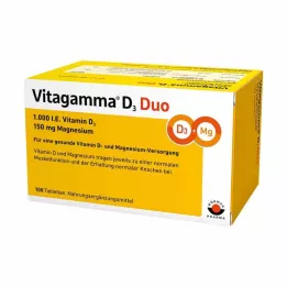 VITAGAMMA D3 Duo 1.000 I.E Vit.D3 150mg Magnes.NEM, 100 kosov