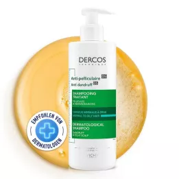 VICHY DERCOS Šampon proti prhljaju za mastno lasišče, 390 ml