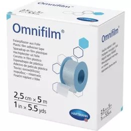 OMNIFILM Folija za fiksacijo 2,5 cmx5 m, 1 kos