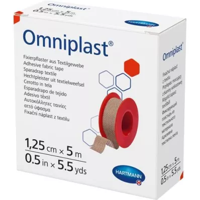 OMNIPLAST Tekstilni fiksacijski omet 1,25 cmx5 m, 1 kos