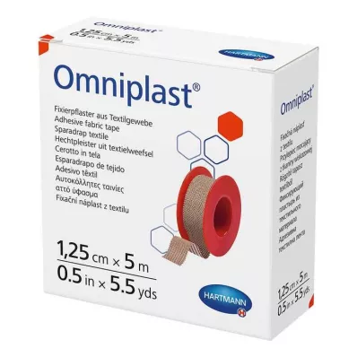 OMNIPLAST Tekstilni fiksacijski omet 1,25 cmx5 m, 1 kos