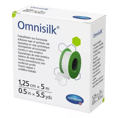 Omnisilk pritrdilni obliž umetna svila 1,25 cmx5 m, 1 kos