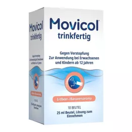 MOVICOL 25 ml vrečke za peroralno raztopino, pripravljene za pitje, 10 kosov