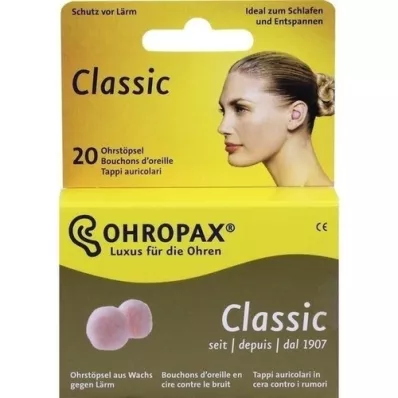 OHROPAX Klasični čepki za ušesa, 20 kosov