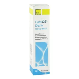 CALCI D3-Denk 1.000 mg/880 I.U. šumeče tablete, 20 kosov
