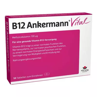B12 ANKERMANN Vital tablete, 50 kapsul