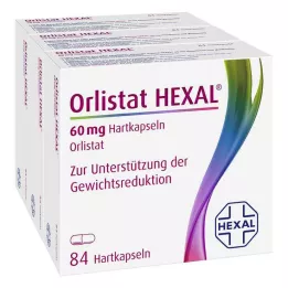 ORLISTAT HEXAL 60 mg trde kapsule, 3X84 kosov