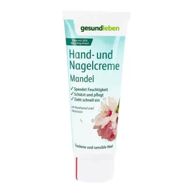 Krema za roke in nohte Healthy Living z mandlji (75 ml) Krema za roke in nohte Healthy Living z mandlji (75 ml)