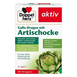 DOPPELHERZ Žolčne pastilke z artičoko, 50 kosov