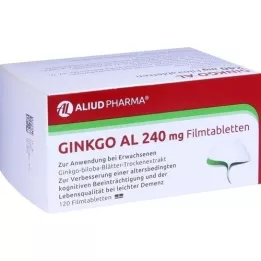 GINKGO AL 240 mg filmsko obložene tablete, 120 kosov