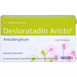 DESLORATADIN Aristo 5 mg filmsko obložene tablete, 50 kosov