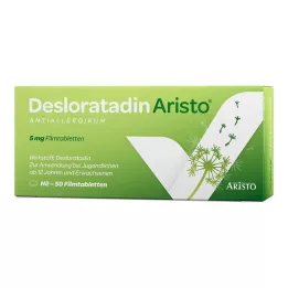DESLORATADIN Aristo 5 mg filmsko obložene tablete, 50 kosov