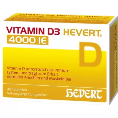 VITAMIN D3 HEVERT 4.000 I.U. tablet, 90 kosov