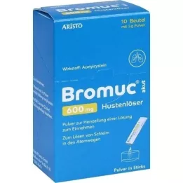 BROMUC akutni 600 mg zdravilo proti kašlju plv.za peroralno uporabo, 10 kosov