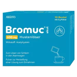 BROMUC akutni 600 mg zdravilo proti kašlju plv.za peroralno uporabo, 10 kosov