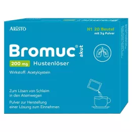 BROMUC Akutno 200 mg sredstvo proti kašlju za peroralno uporabo, 20 kosov