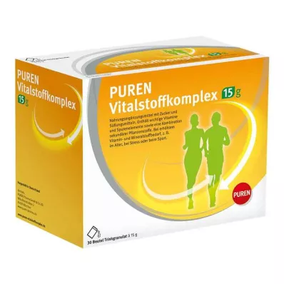 PUREN Kompleks vitalnih snovi, vrečka s 15 g granul, 30 kosov