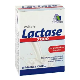 LACTASE 7.000 FCC tablet v razpršilniku, 80 kosov