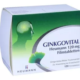 GINKGOVITAL Heumann 120 mg filmsko obložene tablete, 120 kosov