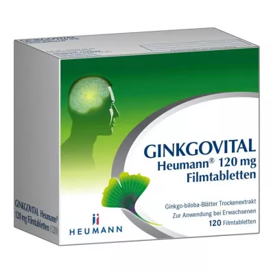 GINKGOVITAL Heumann 120 mg filmsko obložene tablete, 120 kos GINKGOVITAL Heumann 120 mg filmsko obložene tablete, 120 kos