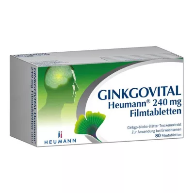 GINKGOVITAL Heumann 240 mg filmsko obložene tablete, 80 tablet GINKGOVITAL Heumann 240 mg filmsko obložene tablete, 80 tablet