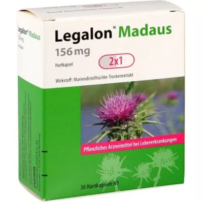 LEGALON Madaus 156 mg trde kapsule, 30 kosov