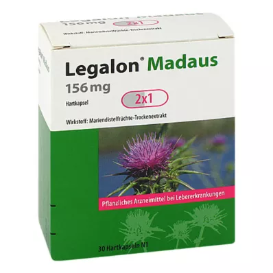 LEGALON Madaus 156 mg trde kapsule, 30 kosov