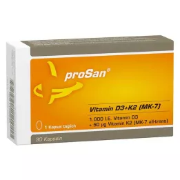 PROSAN Vitamin D3+K2 MK-7 kapsul, 30 kosov