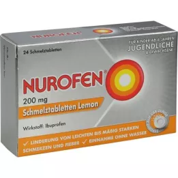 NUROFEN 200 mg orodisperzibilne tablete Lemon, 24 kosov