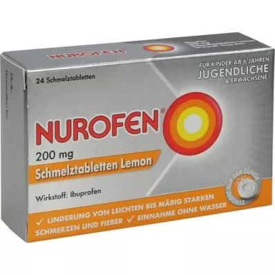 NUROFEN 200 mg orodisperzibilne tablete Lemon, 24 kosov