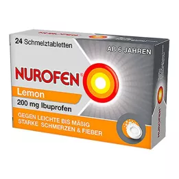 NUROFEN 200 mg orodisperzibilne tablete Lemon, 24 kosov