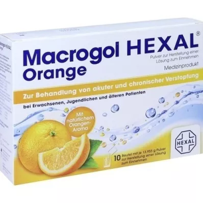 MACROGOL HEXAL Orange Plv.z.Her.Lsg.z.Einn.Btl., 10 kosov