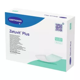 ZETUVIT Plus zelo močna vpojna sterilna kompresa 15x20 cm, 10 kosov